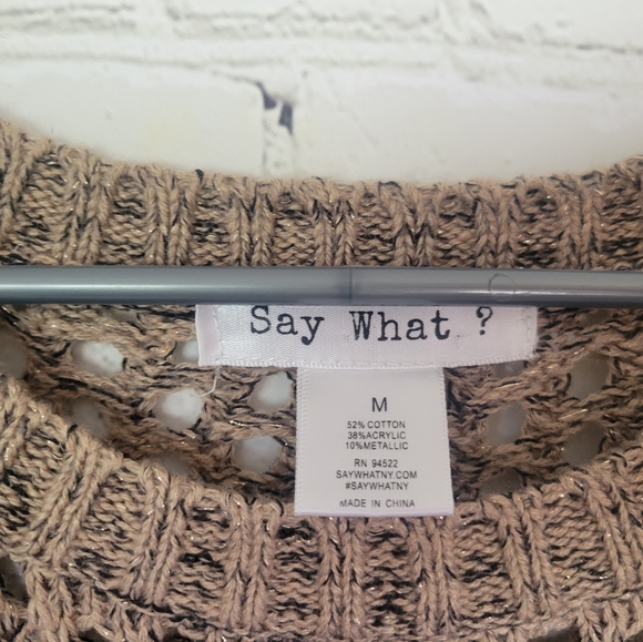 Say What Cold Shoulder Sz M - Picture 3 of 4